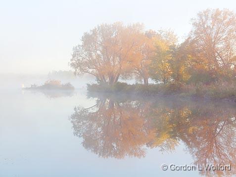Foggy Rideau Canal_22490.jpg - Rideau Canal Waterway photographed near Smiths Falls, Ontario, Canada.